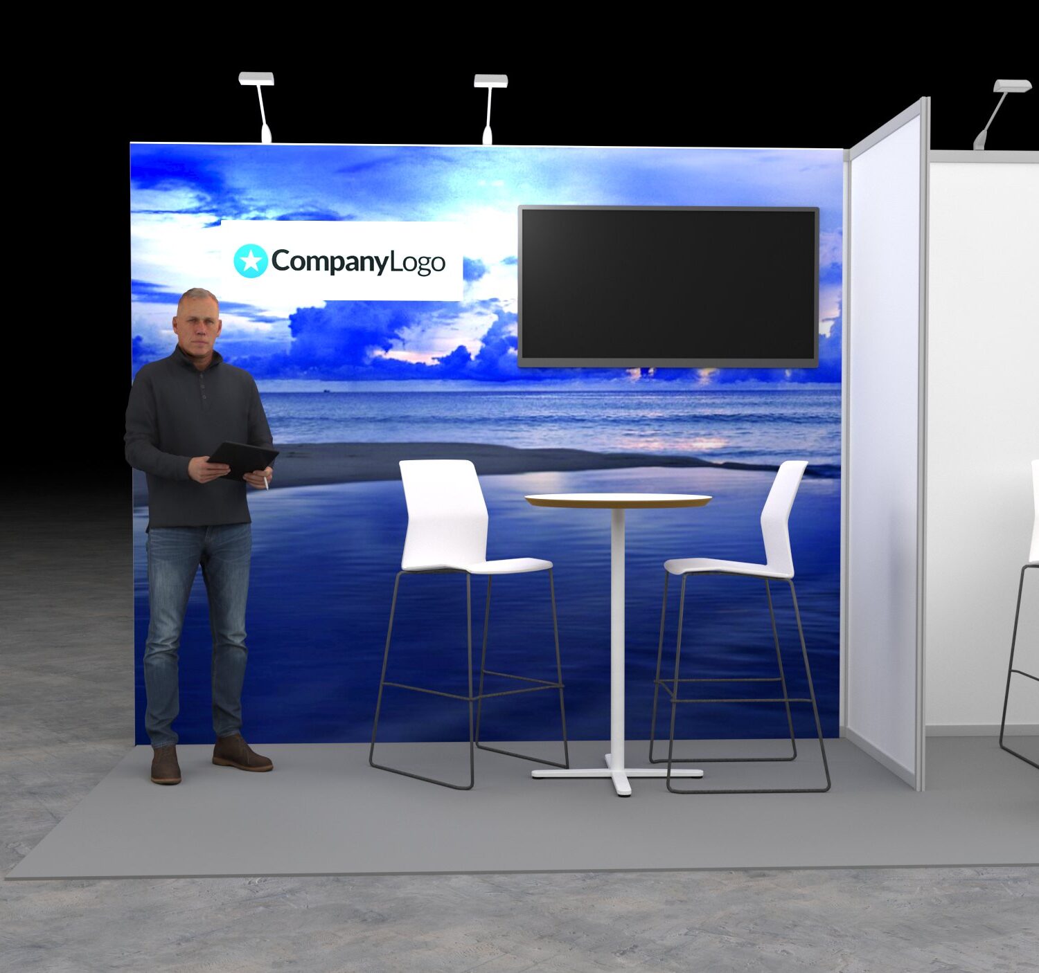 Monitorin kiinnitys seinään