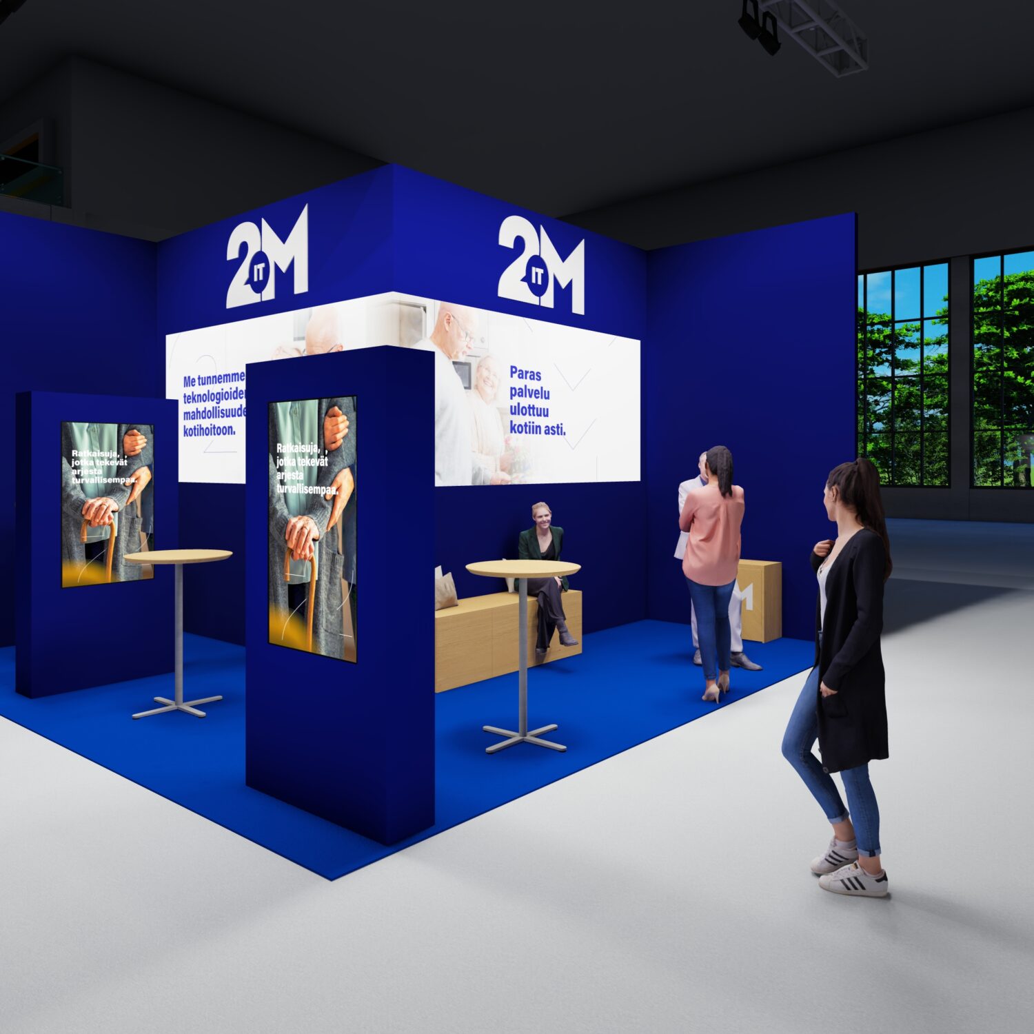 Osastosuunnittelu, 3D kuvat ja pohjapiirros