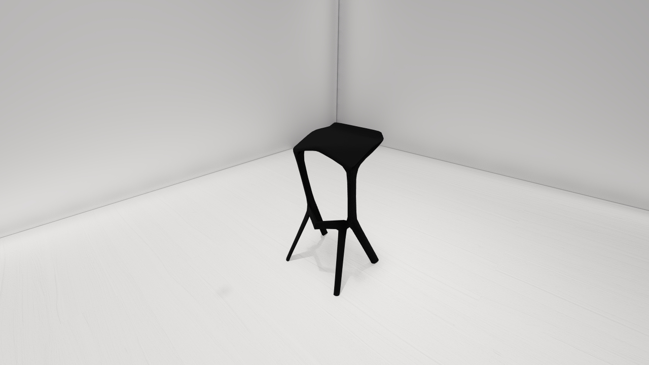 Baarituoli Ezio K25EM Musta (20)