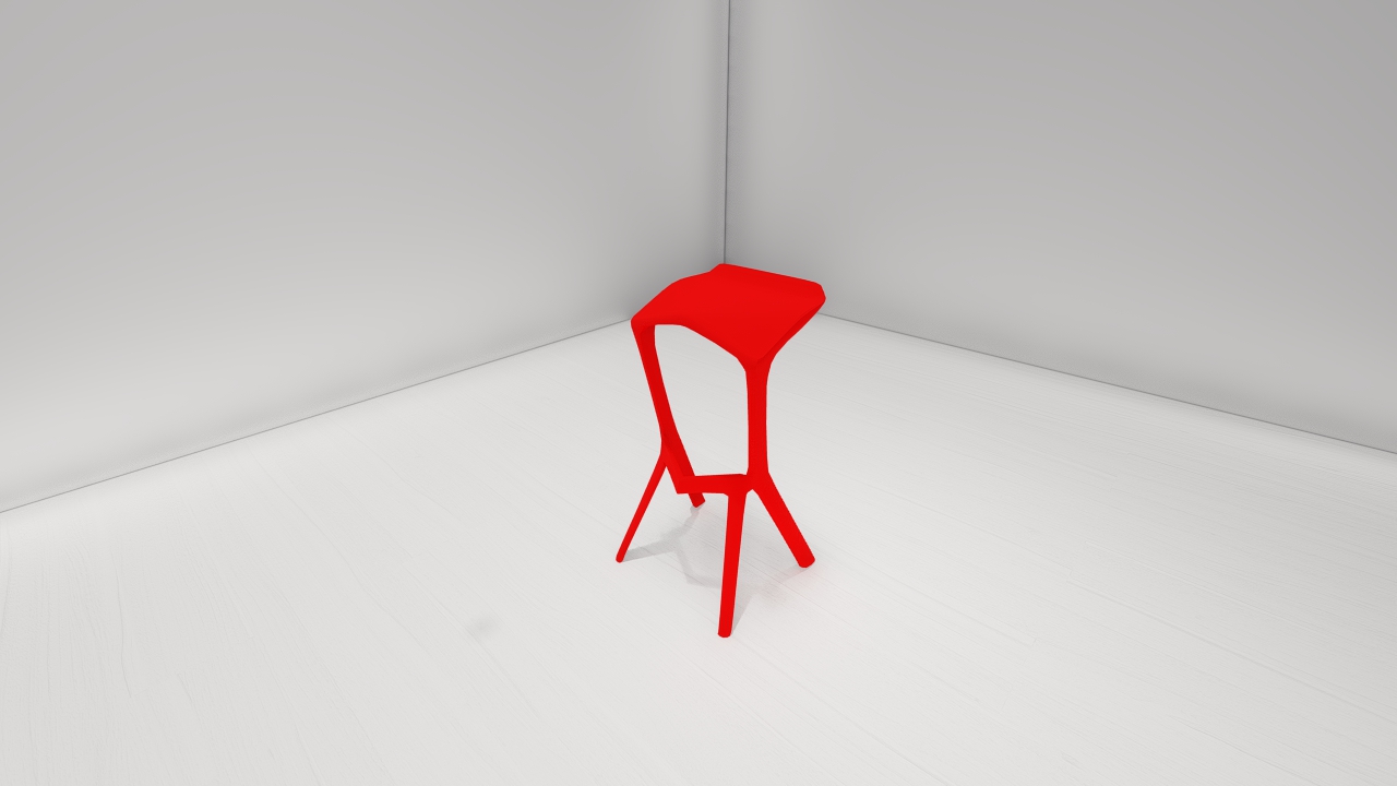 Baarituoli Ezio K25EP Punainen (12)