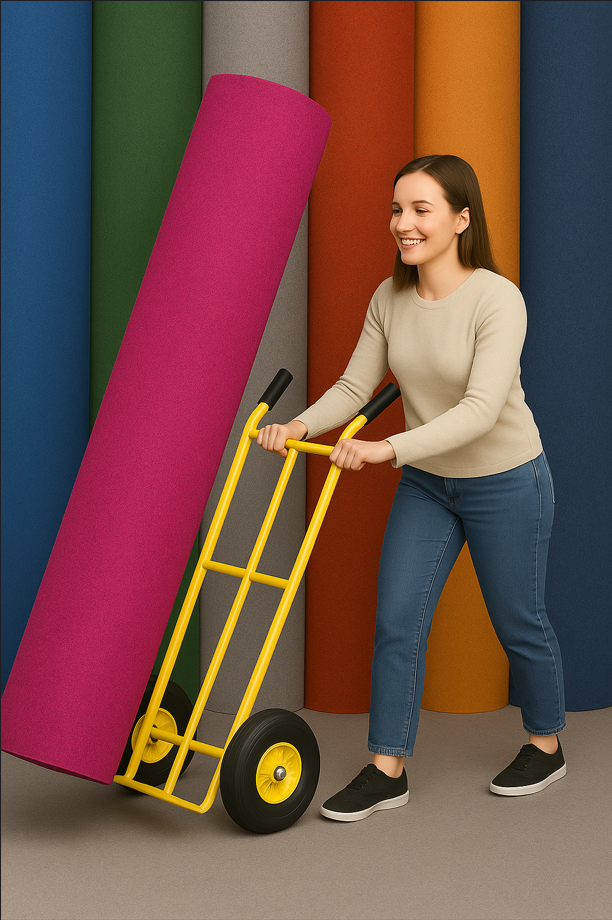 Täysi rulla (100m2) messumattoa, Rewind Flat värivalikoima